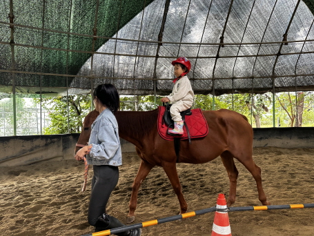 멋진 자세로 승마할 수 있어요!